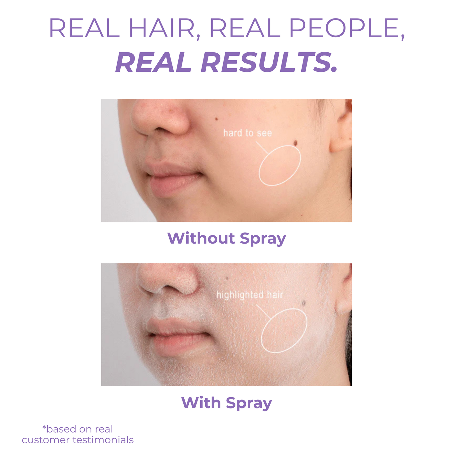 Dermaplaning Hair Identifier Spray