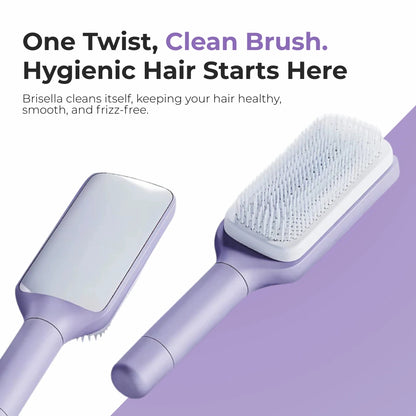 Brisella™ – Self-Cleaning, Anti-Frizz Hair Brush