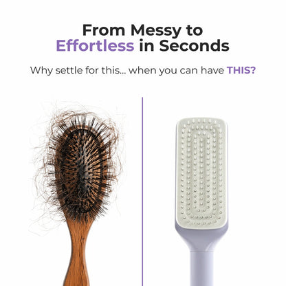 Brisella™ – Self-Cleaning, Anti-Frizz Hair Brush